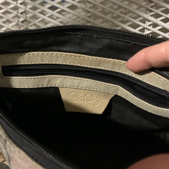 Vintage 80s hand painted Botany Hand bag satchel - Picture 3 of 10